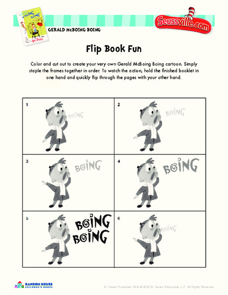 Flip Book Fun Worksheet