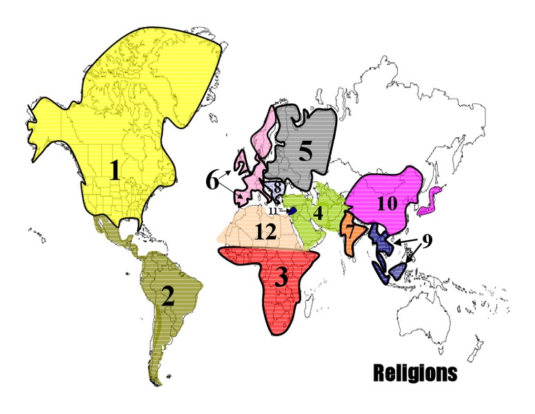 Religions of the World Organizer