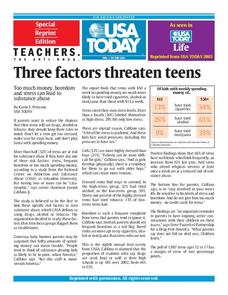 Three Factors Threaten Teens Lesson Plan