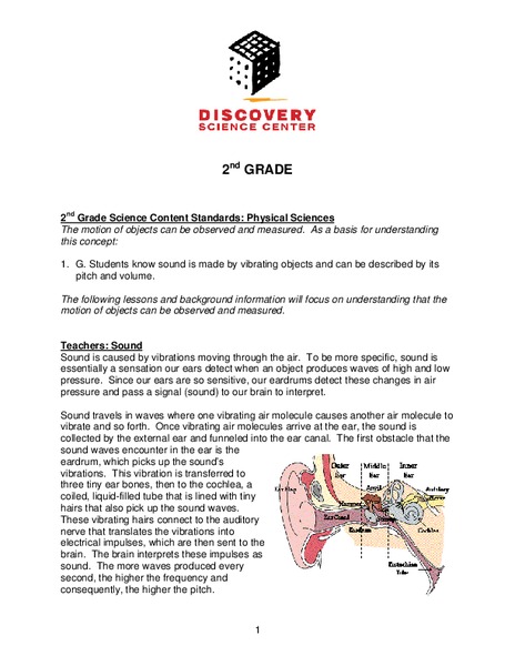 2nd Grade Physical Sciences Lesson Plan