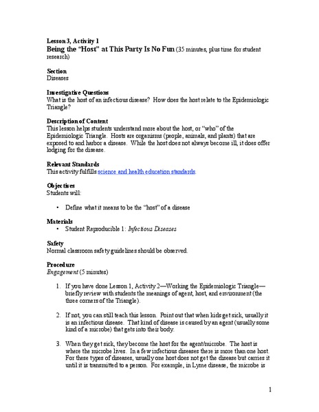 Being a Host at This Party Is No Fun Lesson Plan