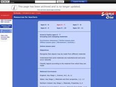 Grouping and Changing Materials Lesson Plan