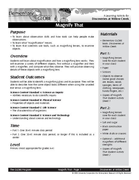 Magnify That Lesson Plan
