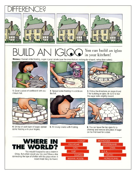 Building an Igloo Worksheet