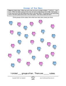 Groups of Ten Ones Lesson Plan