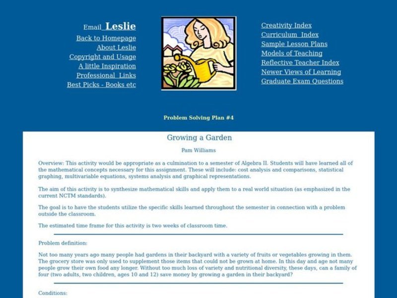 Growing a Garden Lesson Plan