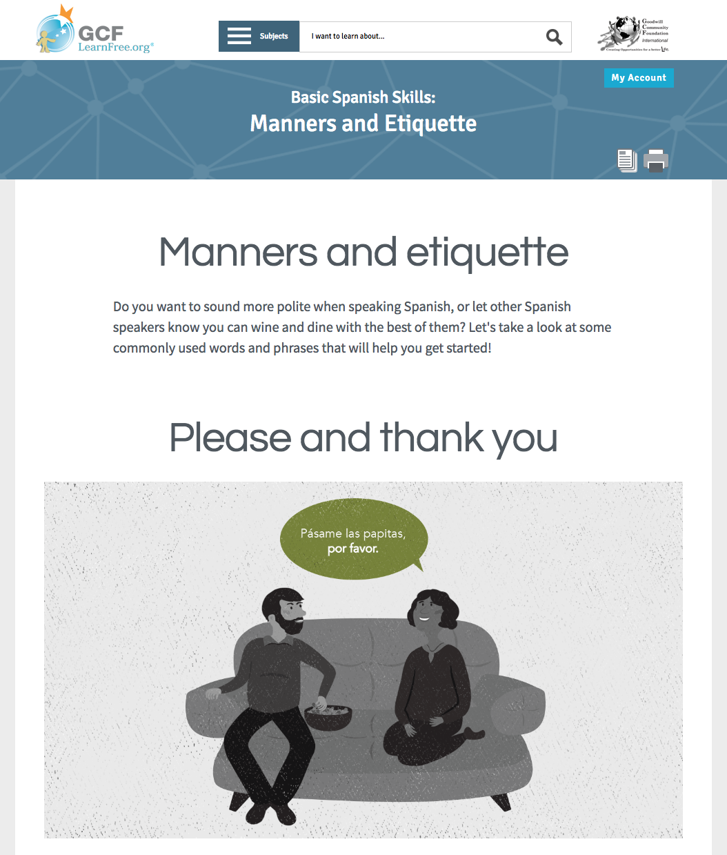 Manners and Etiquette Interactive