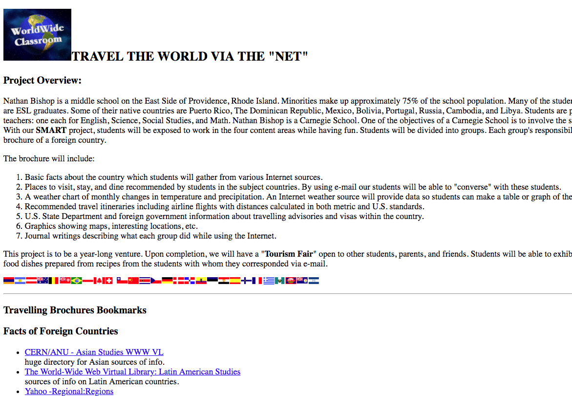 Travel the World Via the "Net" Lesson Plan