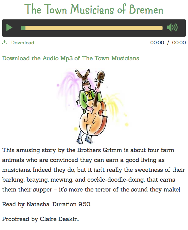 The Town Musicians of Bremen Audio