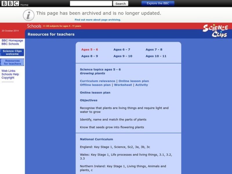 Growing Plants Lesson Plan