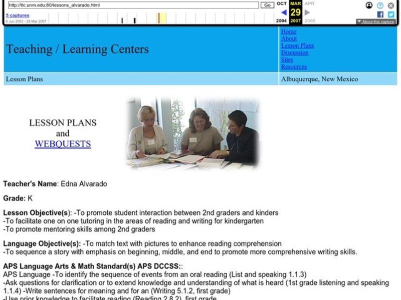 TLC--Lesson Plans Lesson Plan