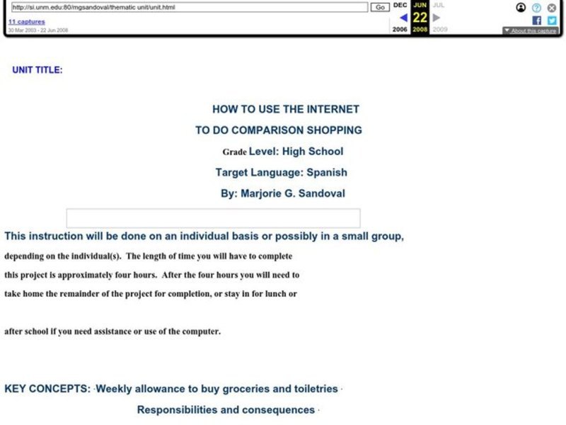 How To Use The Internet To Do Comparison Shopping Lesson Plan