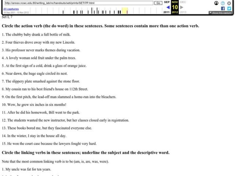 Choosing the Correct Verb Worksheet