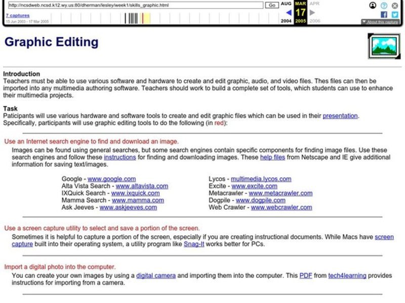 Graphic Editing Lesson Plan