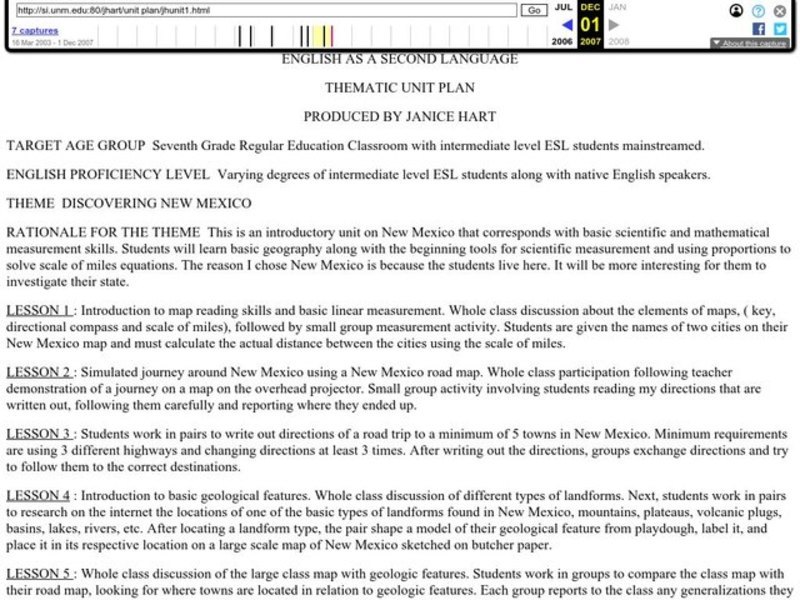 Discovering New Mexico Lesson Plan