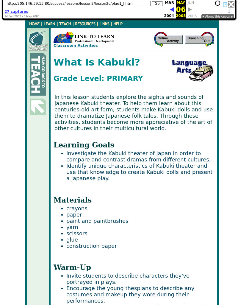 Classroom Conservation Lesson Plan