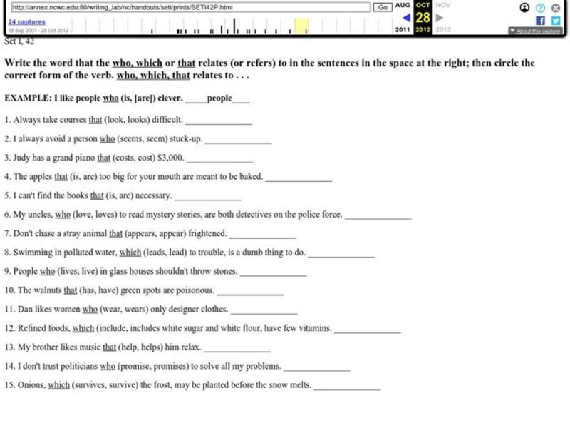 Pronouns and Antecedents Worksheet