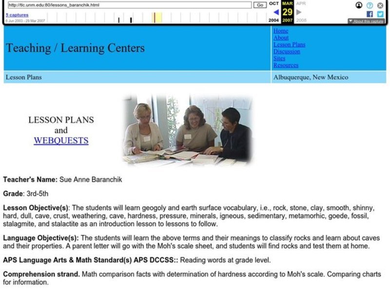 Earth's Surfaces Lesson Plan