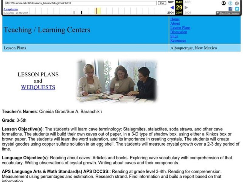 Cave Mentality Lesson Plan