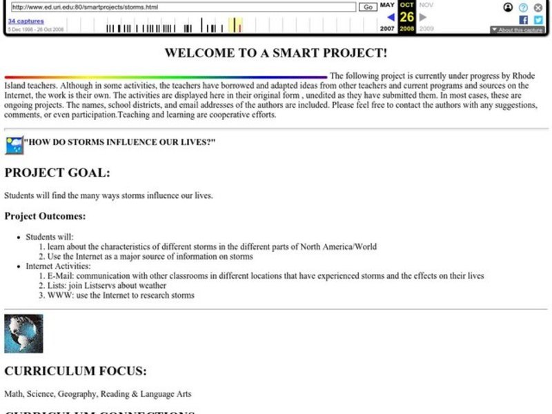 How Do Storms Influence Our Lives? Lesson Plan