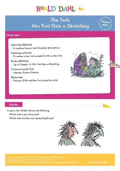 The Twits - Mrs Twit Gets a Stretching Lesson Plan