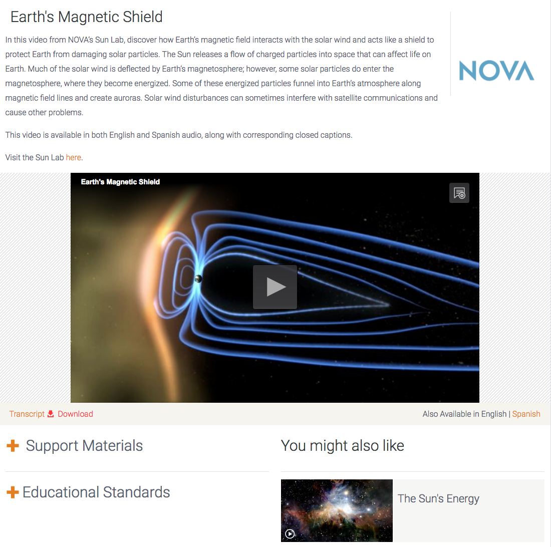 Earth's Magnetic Shield Instructional Video