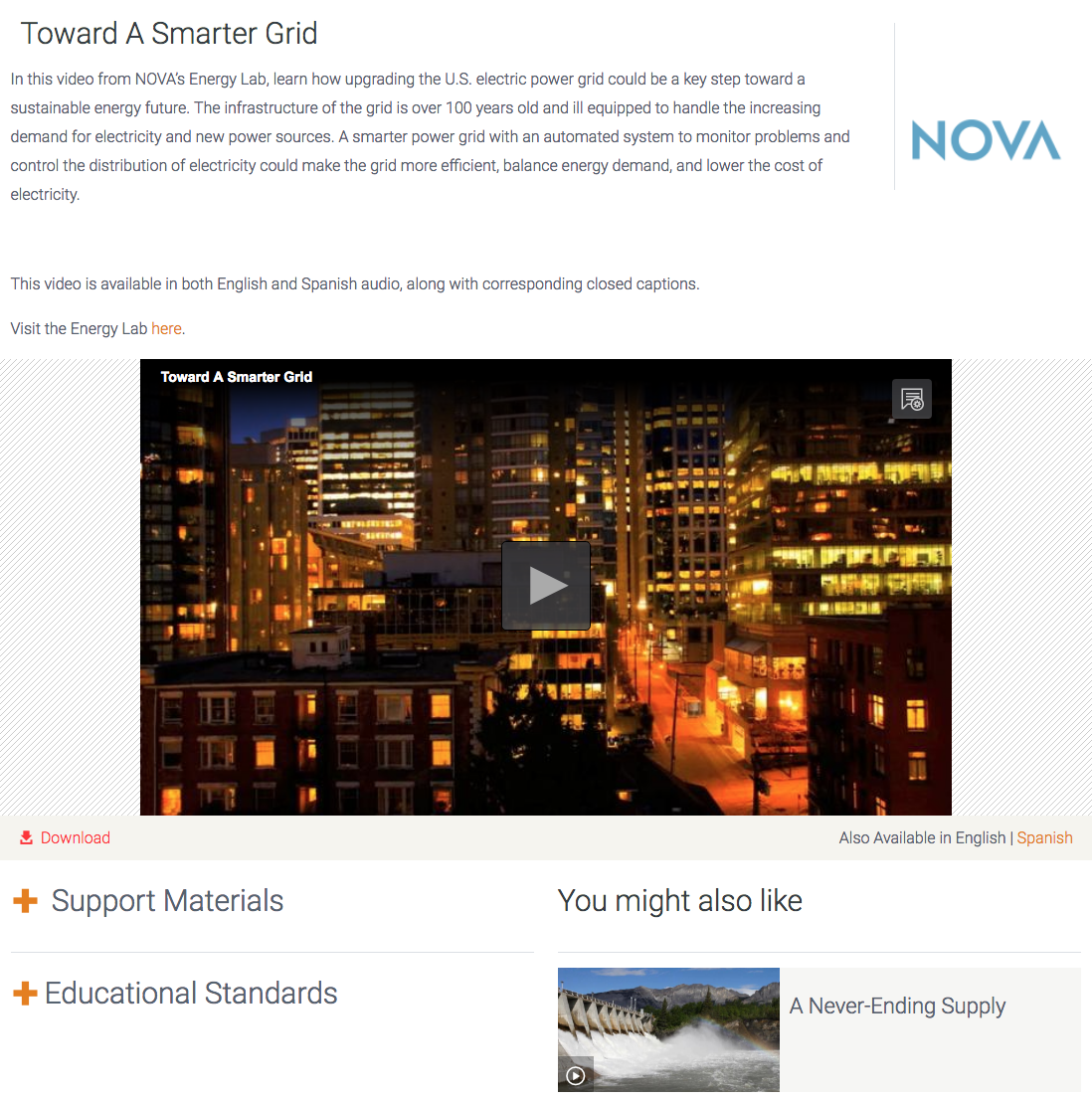 Toward a Smarter Grid Instructional Video