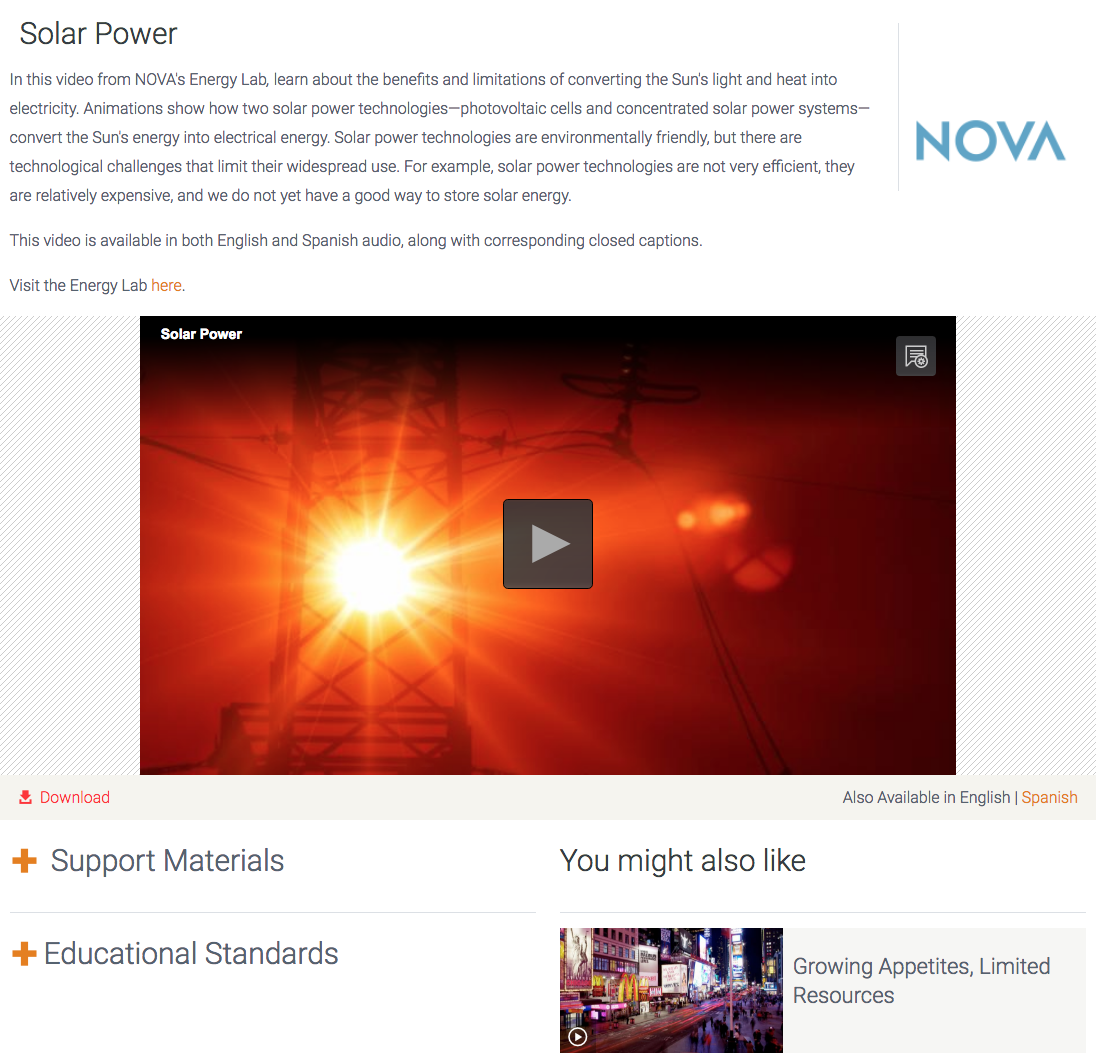 Solar Power Instructional Video