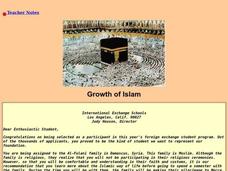 Growth of Islam Lesson Plan