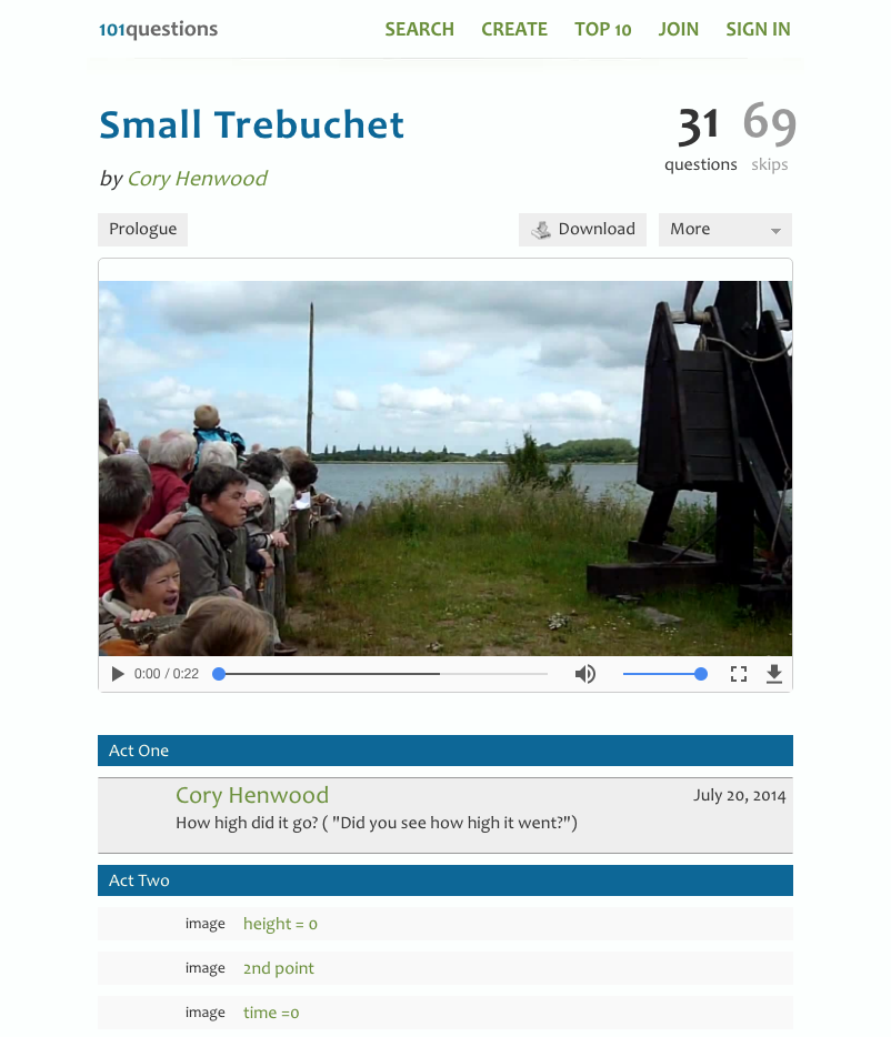 Small Trebuchet Activity