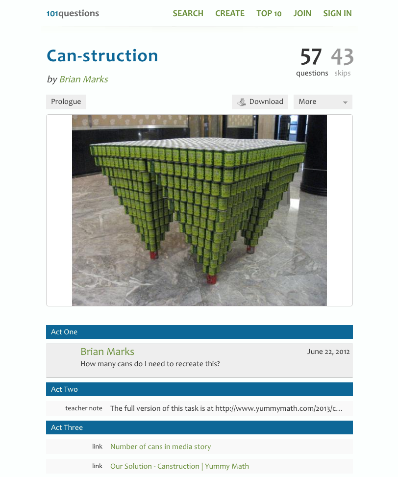 Can-struction Activity