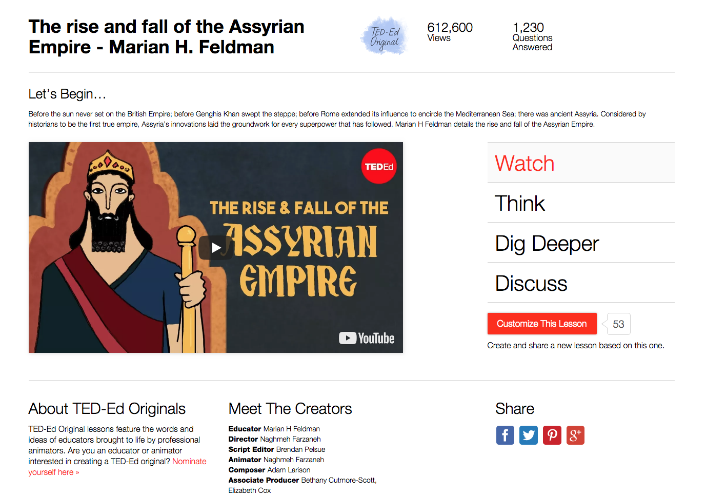 The Rise and Fall of the Assyrian Empire Instructional Video