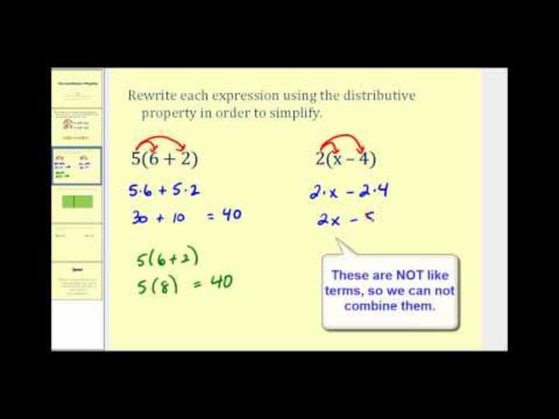 Introduction to the Distributive Property Instructional Video