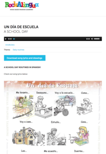 Un día de Escuela (A School Day) Audio