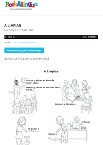 A Limpiar (Clean up Routine) Audio