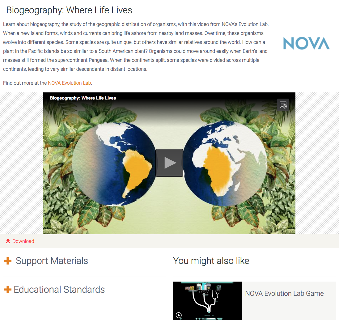 Biogeography: Where Life Lives Instructional Video