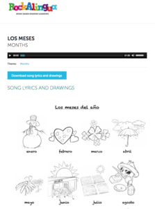 Los Meses (Months) Audio