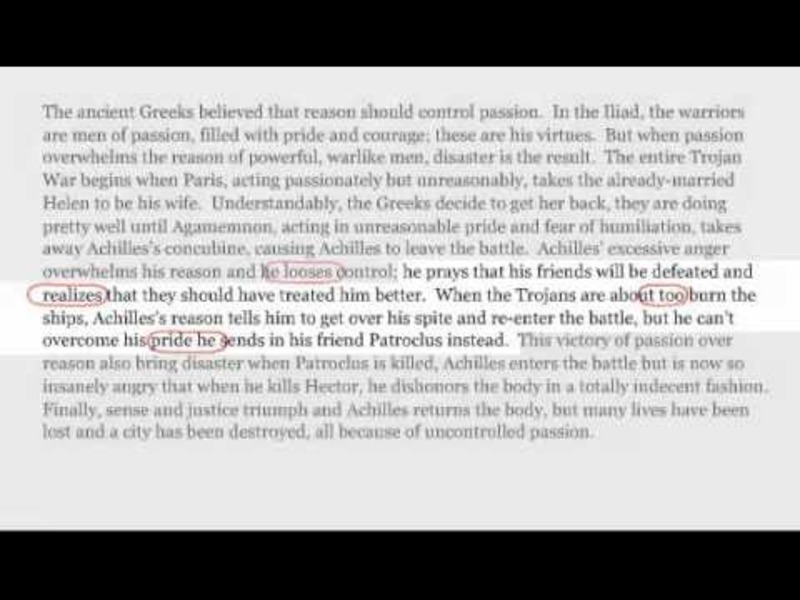 Proofreading Instructional Video