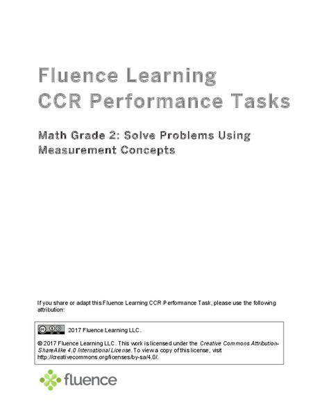 Solve Problems Using Measurement Concepts Assessment