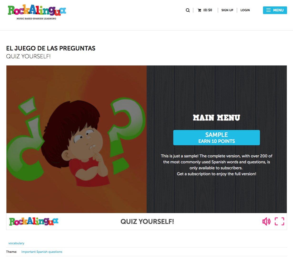 EL Juego de las Preguntas (Quiz Yourself!) Interactive