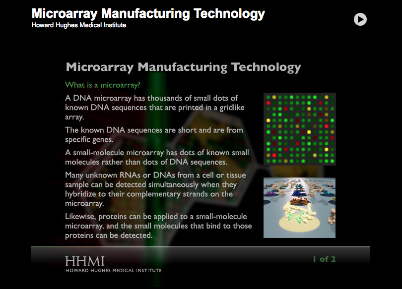 Microarray Manufacturing Technology Interactive