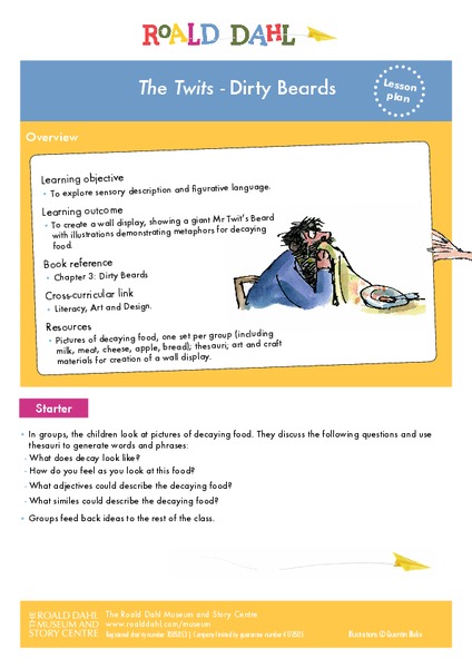 The Twits - Dirty Beards Lesson Plan