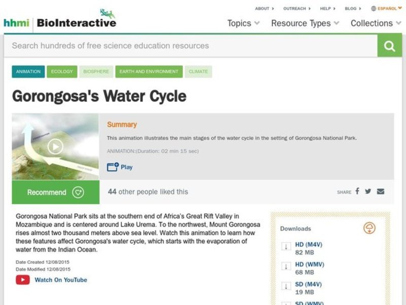 Gorongosa's Water Cycle Instructional Video