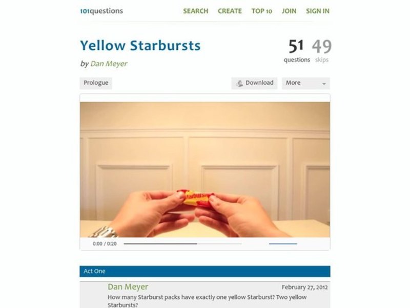 Yellow Starbursts Activity