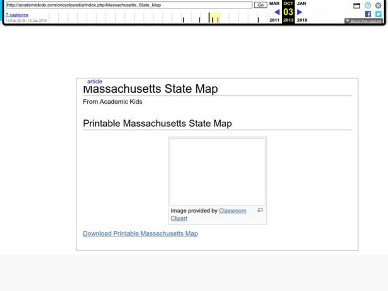 Massachusetts State Map Organizer