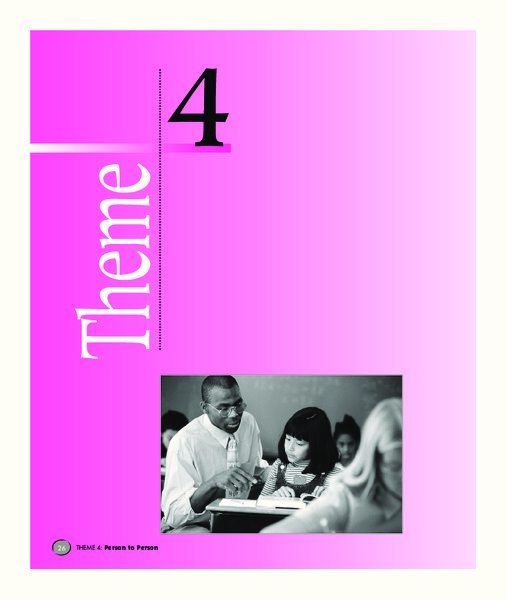 Person to Person: Challenge Activities (Theme 4) Unit Plan