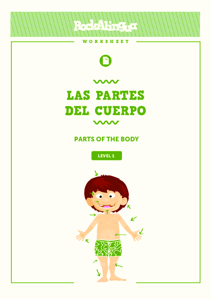 Las Partes Del Cuerpo (Parts of the Body) Worksheet