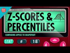 Z-Scores and Percentiles: Crash Course Statistics #18 Instructional Video