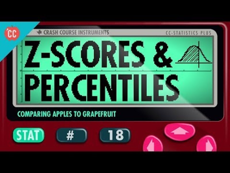 Z-Scores and Percentiles: Crash Course Statistics #18 Instructional Video