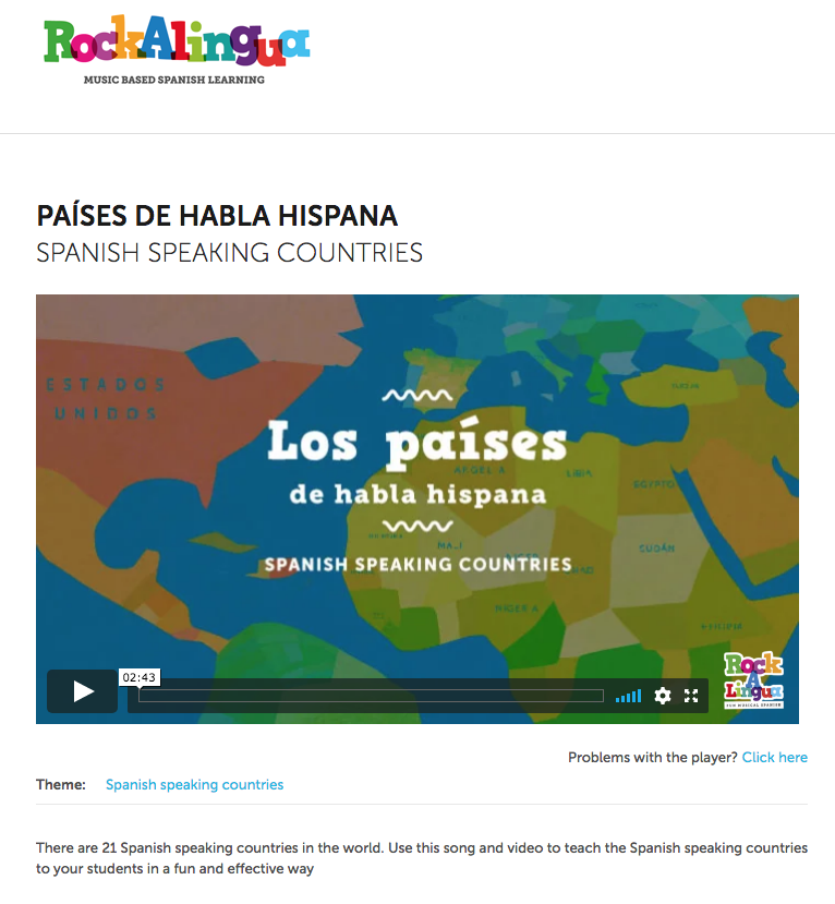 Países De Habla Hispana (Spanish Speaking Countries) Instructional Video